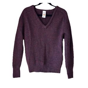 St Michael Pure British Wool V-Neck Sweater, Unisex S/M